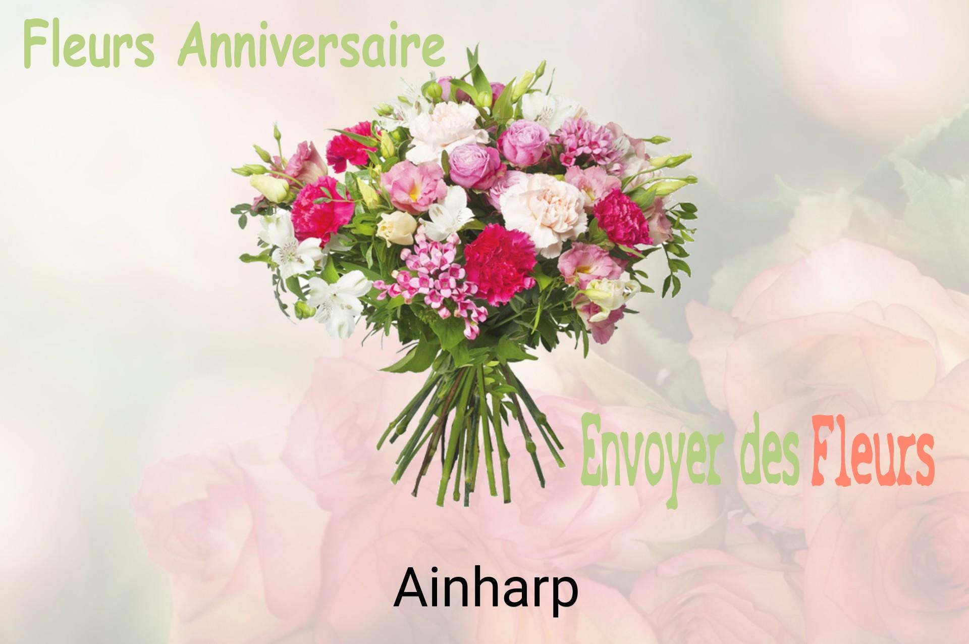 Bouquet de fleurs d’anniversaire livré à Ainharp