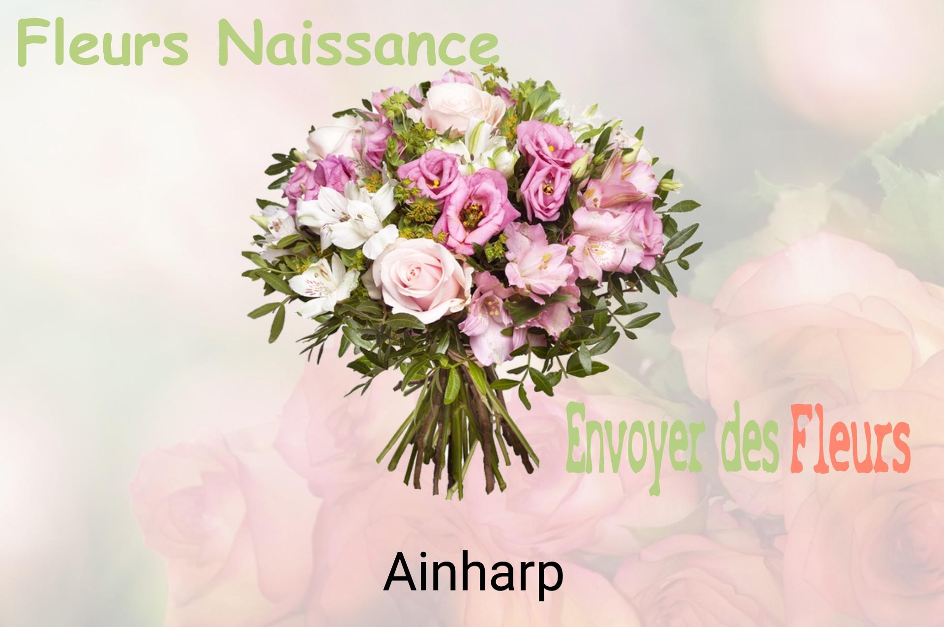 Bouquet de fleurs de naissance livré à Ainharp